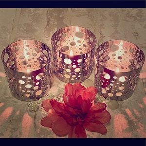 IKEA Stainless steel Candle holders